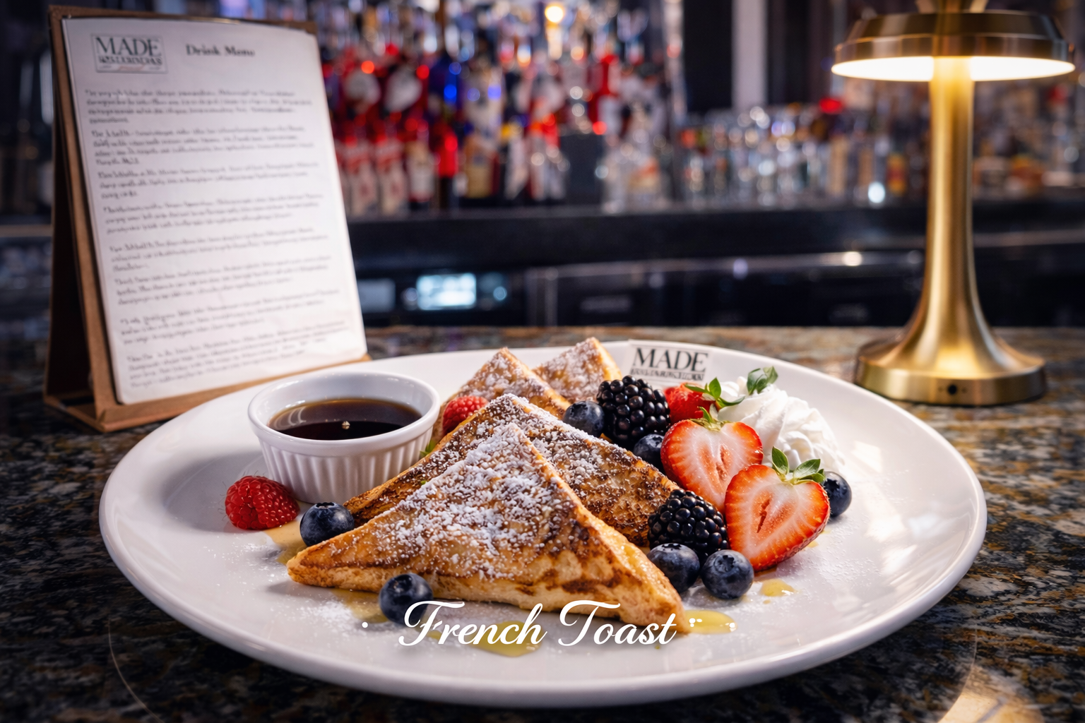 Brunch French toast at Lake Mary